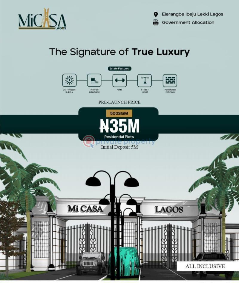 Commercial and residential land for sale in micasa lagos estate - 5 Mixed use Land For Sale Micasa Lagos Eleranigbe Eleran Igbe Ibeju-Lekki Lagos - 5