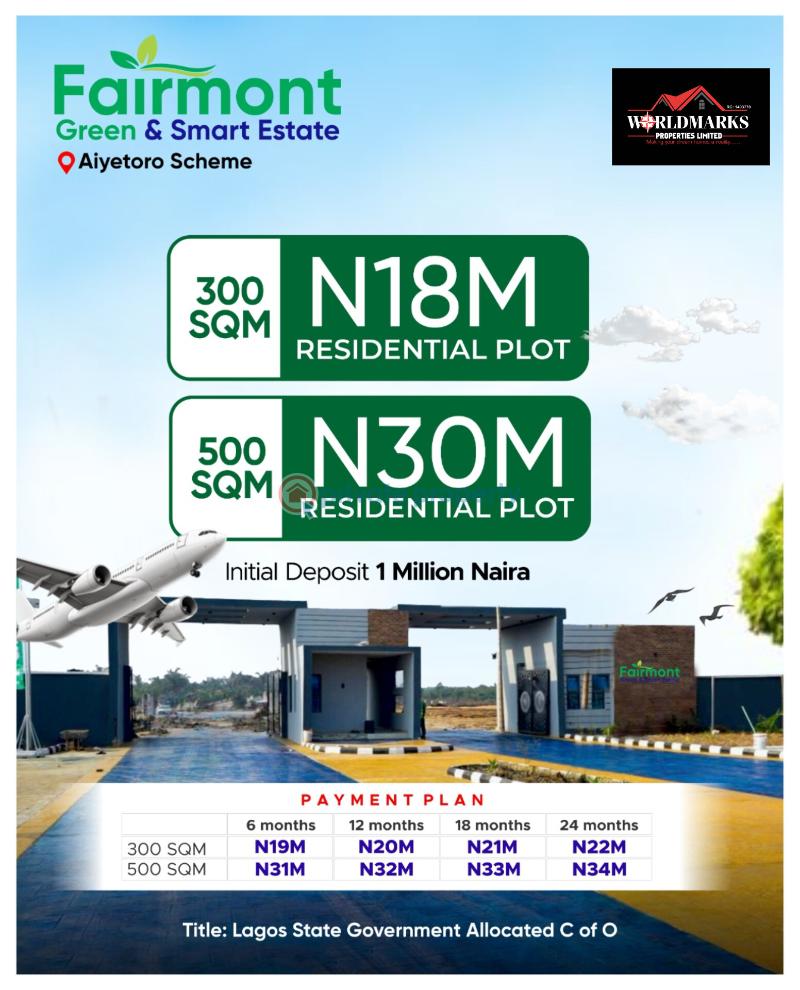 Mixed use Land For Sale Fairmont Green & Smart Estate Opposite Lekki International Airport Eleko Ibeju-Lekki Lagos - 0