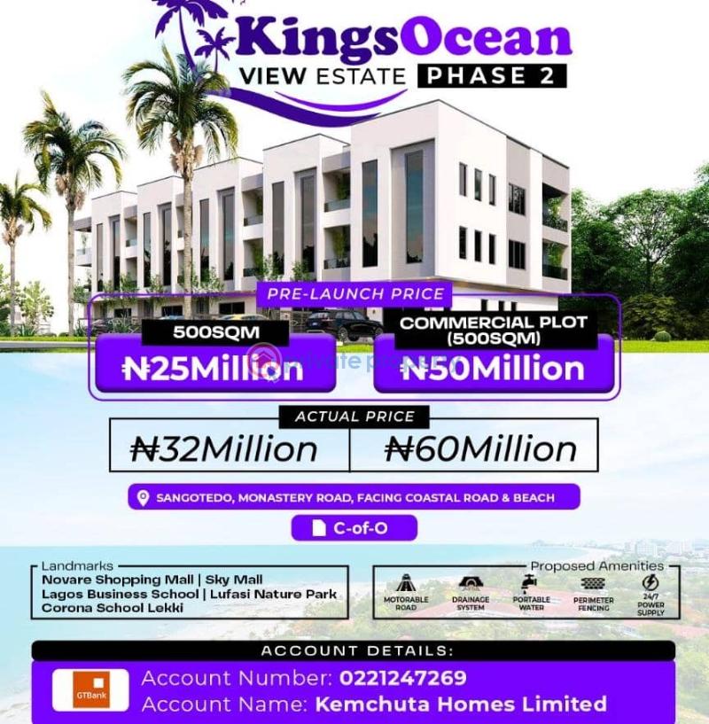 Land For Sale Sangotedo Ajah Lagos