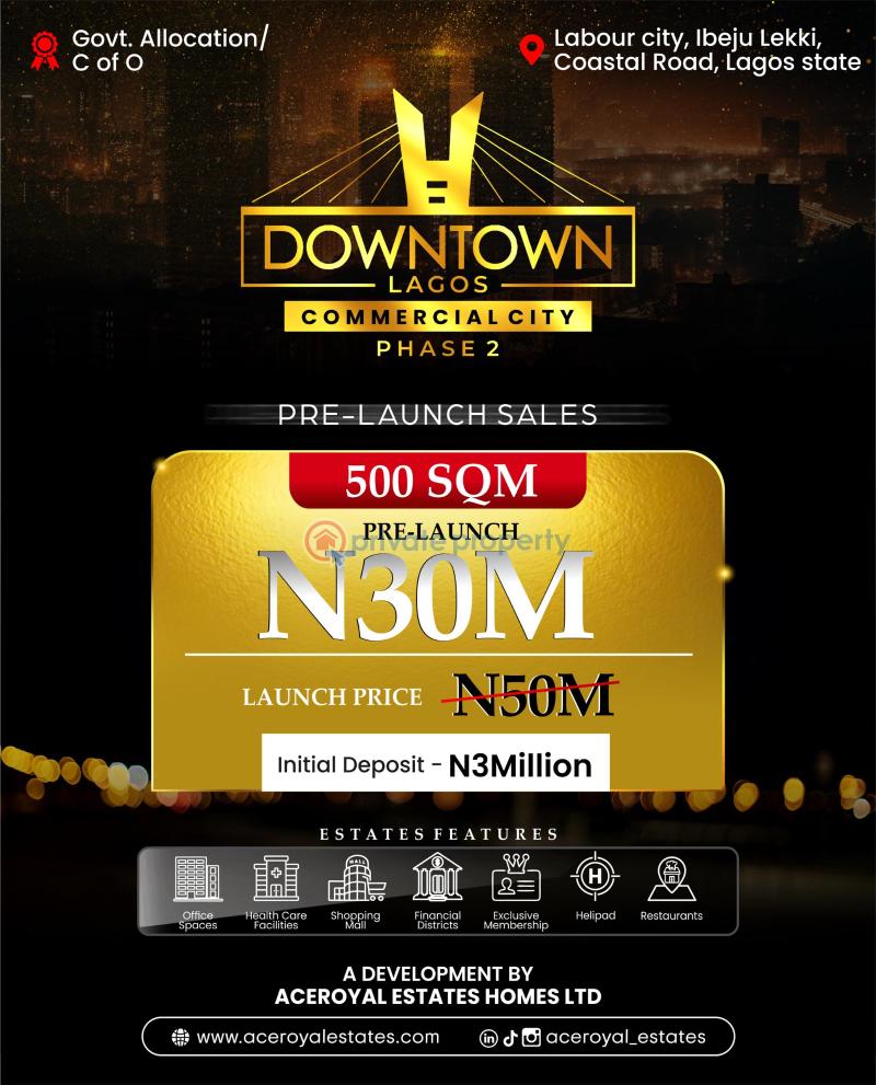 Commercial Property For Sale Ibeju-Lekki Lagos - 0