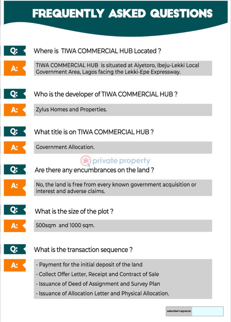 Land For Sale Location: Aiyetoro, Few Minutes To New International Airport, Along Lekki Epe Expressway, Lagos Lagos Island  - 1