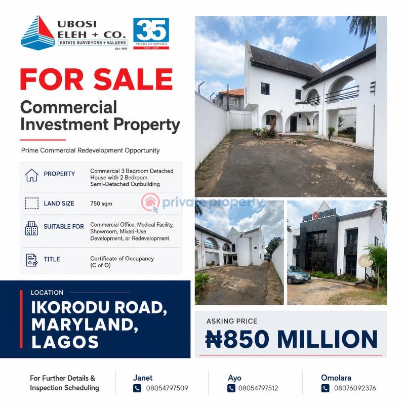 Semi detached Bungalow For Sale Maryland Ikorodu Lagos - 0