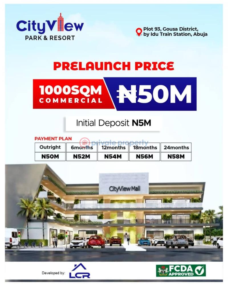 Commercial Land For Sale City View Park & Resort, Gousa District, Abuja Guzape Abuja Phase 1 