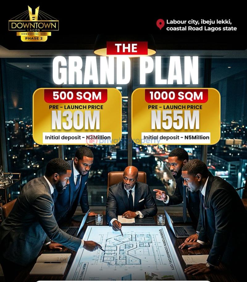 Commercial Land For Sale Downtown Lagos Commercial City Phase 2 Labour City Ibeju Lekki Coastal Road Lagos State Ibeju-Lekki Lagos