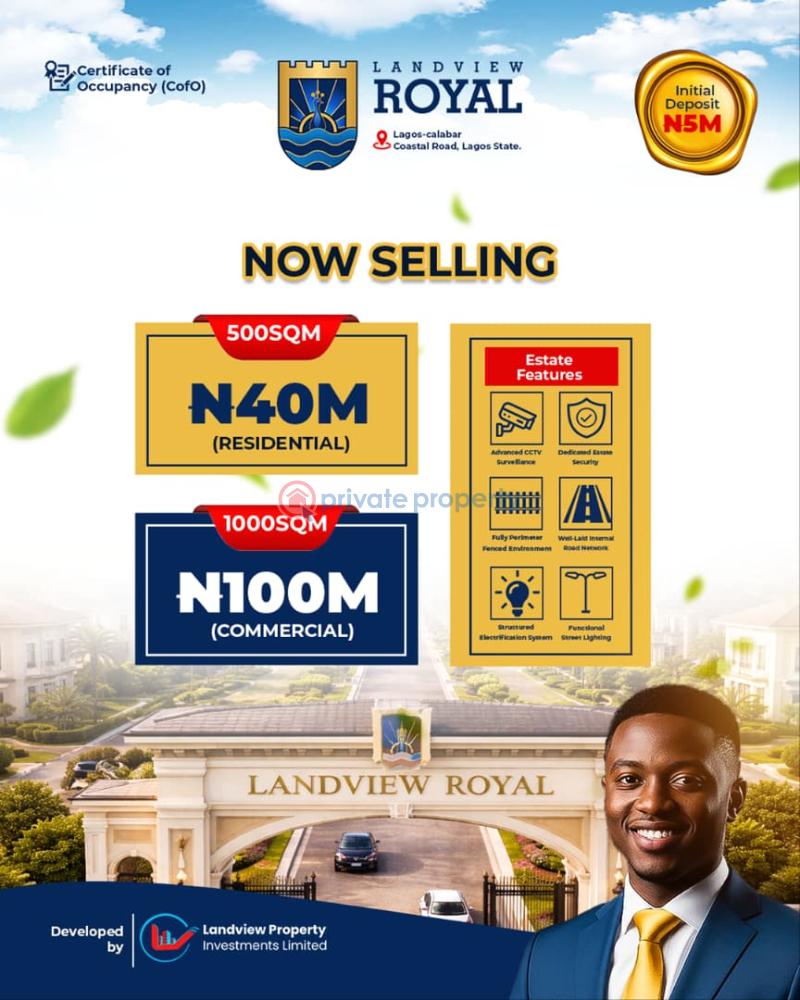 Commercial Land For Sale Landview Royal Estate Facing The Coastal Road Ibeju-Lekki Lagos