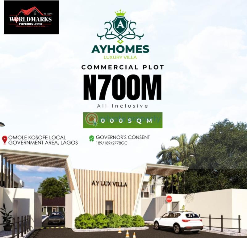 Commercial Land For Sale Ayhomes Luxury Villa Estate Omole Phase 2 Along Magodo Phase 1 Lagos Mainland Magodo Kosofe/Ikosi Lagos - 1