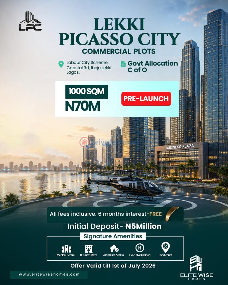 Commercial Land For Sale Lekki Picasso City Labour City Scheme Coastal Road Ibeju Lekki Ibeju-Lekki Lagos