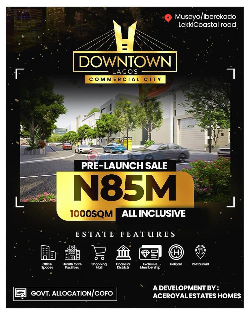 Commercial Land For Sale Downtown Lagos Commercial City Museyo Iberekodo Ibeju Lekki Iberekodo Ibeju-Lekki Lagos - 1