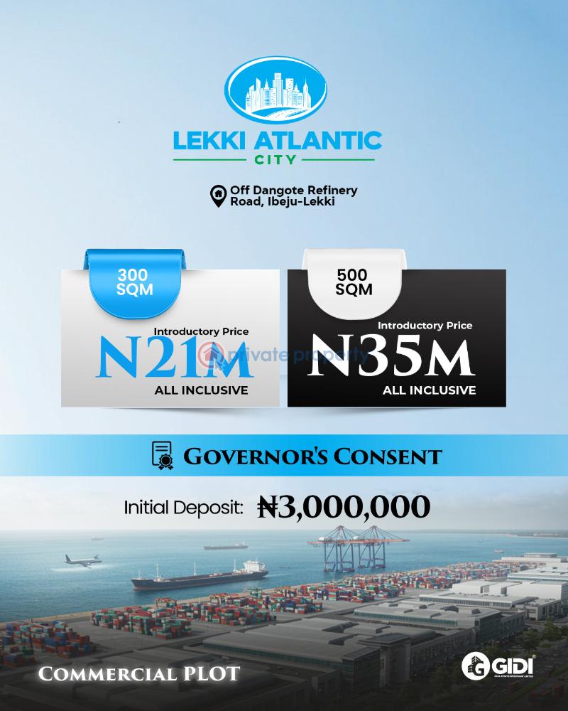 Commercial Land For Sale Lekkie Free Trade Zone Free Trade Zone Ibeju-Lekki Lagos
