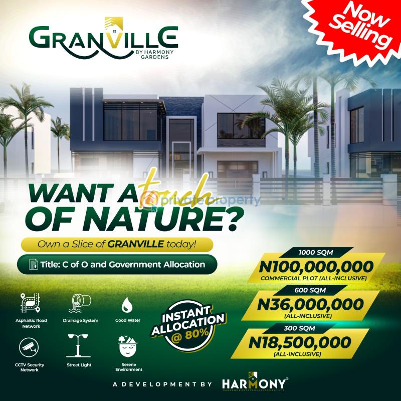 For sale Land Greenville Estate By Harmony Garden Eleko Ajah Lagos