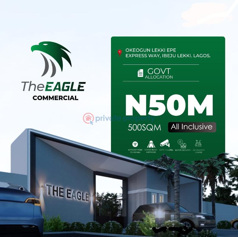Commercial Land For Sale The Eagle Commercial, Okeogun, Lekki Epe Expressway, Ibeju Lekki. Ikegun Ibeju-Lekki Lagos - 0
