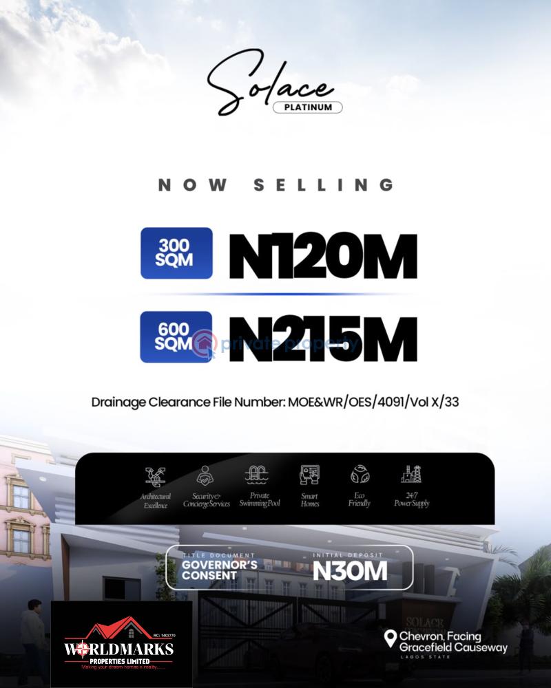 Commercial Land For Sale Solace Platinum Estate Gracefield Island Chevron Drive Lekki Lagos Chevron Drive Lekki Lagos - 0