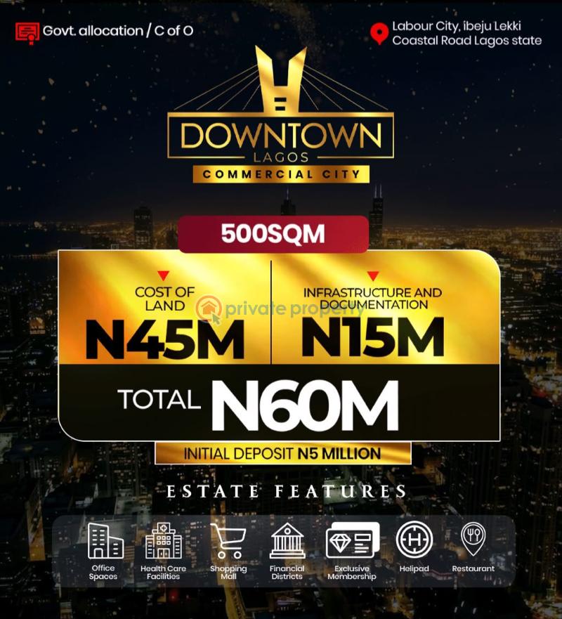 Commercial Land For Sale Downtown Lagos Commercial City Labour City Before Lekki Free Trade Zone Eleko Ibeju-Lekki Lagos - 3