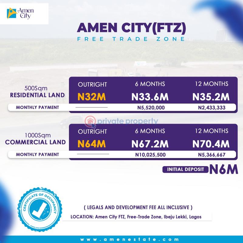 Land For Sale 🔛lekki Free Trade Zone 🔛lekki Deep Sea Port 🔛dangote Industries 🔛kellogg's 🔛approved Lekki International Airport 🔛green Spring Schools 🔛pan Atlantic University 🔛shop Rite Mall, And A Lot More. Free Trade Zone Ibeju-Lekki Lagos - 0