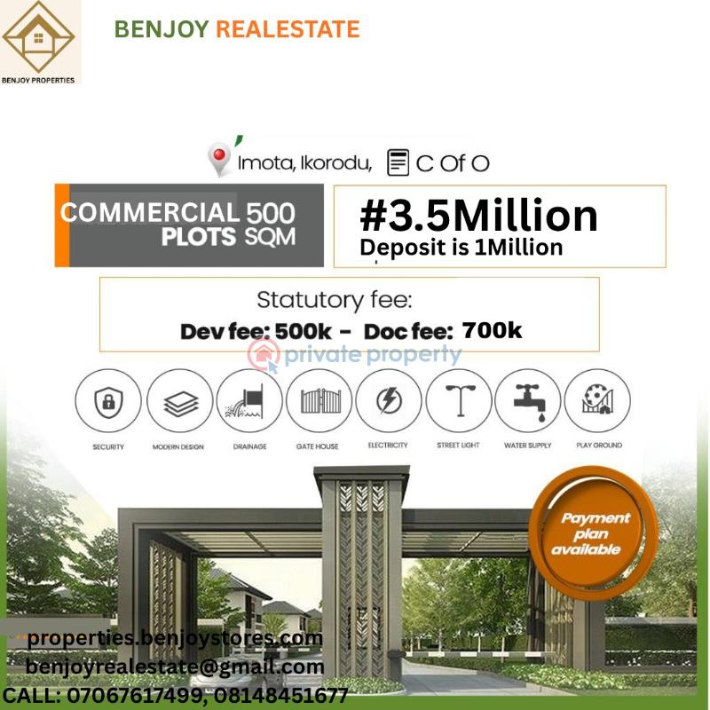 Commercial Land For Sale Imota Ikorodu Lagos - 0