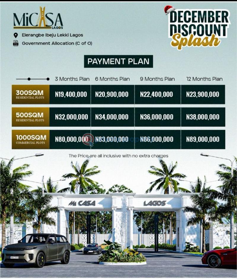 Commercial Land For Sale Eleran Igbe Ibeju-Lekki Lagos - 0