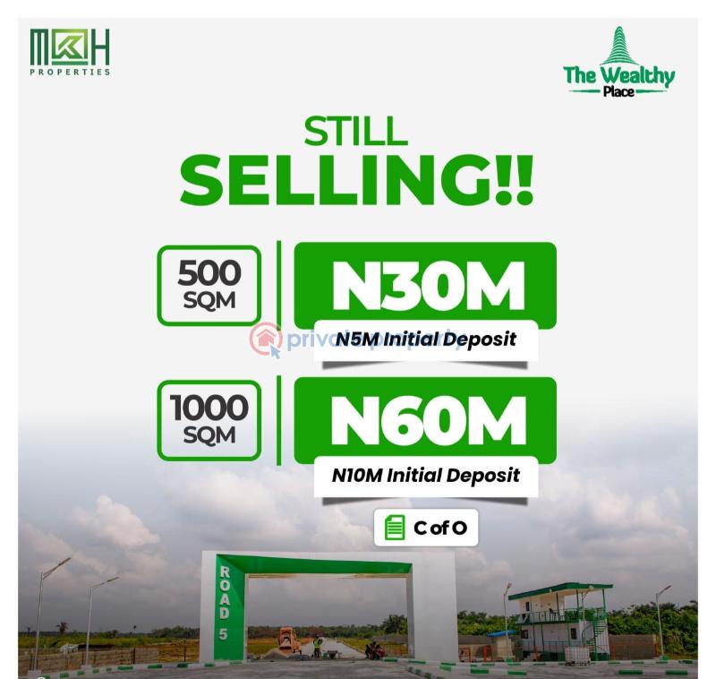 Land For Sale The Wealthy Place Estate Ibeju-Lekki Lagos - 1