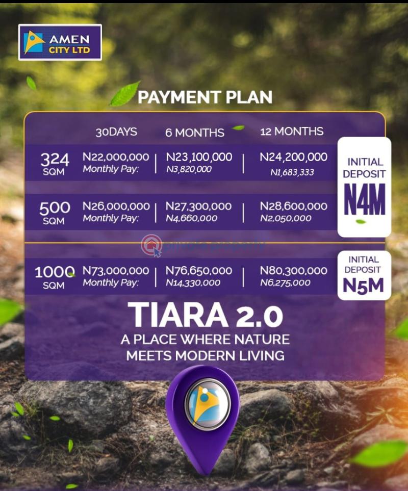 Commercial plots of land at tiara 2.0 - 1 Commercial Land For Sale Amen Estate 3, Proposed International Airport Free Trade Zone Ibeju-Lekki Lagos - 1