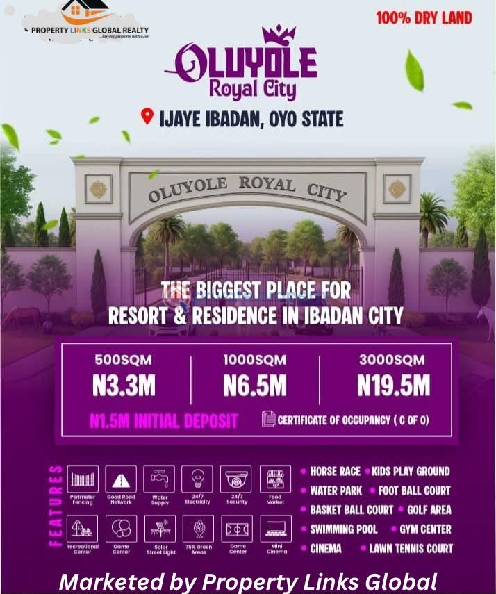Commercial Land For Sale Royal City Estate Selling Fast With Instant Allocation In Ijaiye Orile Ibadan Oyo - 0