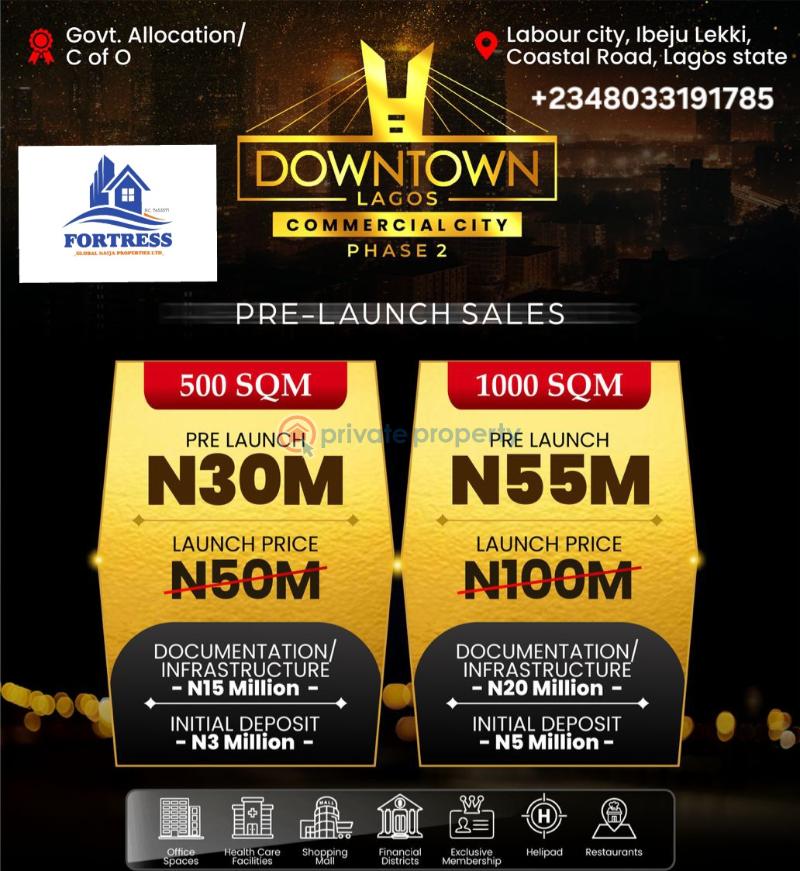 Commercial Land For Sale Eleko Ibeju-Lekki Lagos - 0