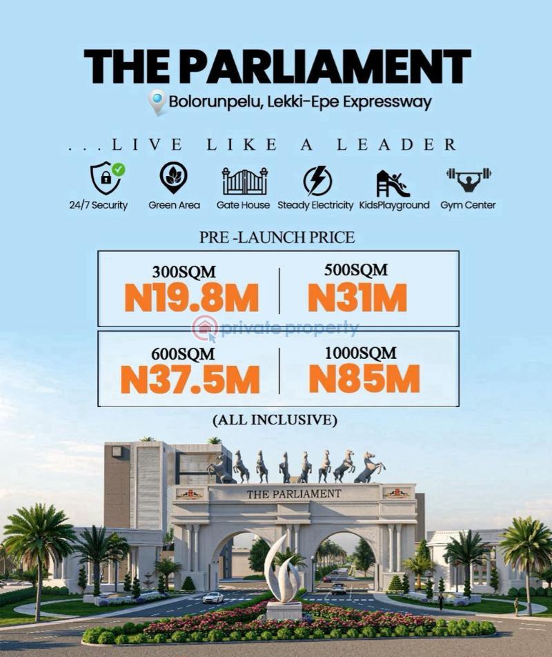 Mixed use Land For Sale The Parliament Estate Along Lekki Epe Expressway Ibeju Lekki Lagos Eleko Ibeju-Lekki Lagos - 5