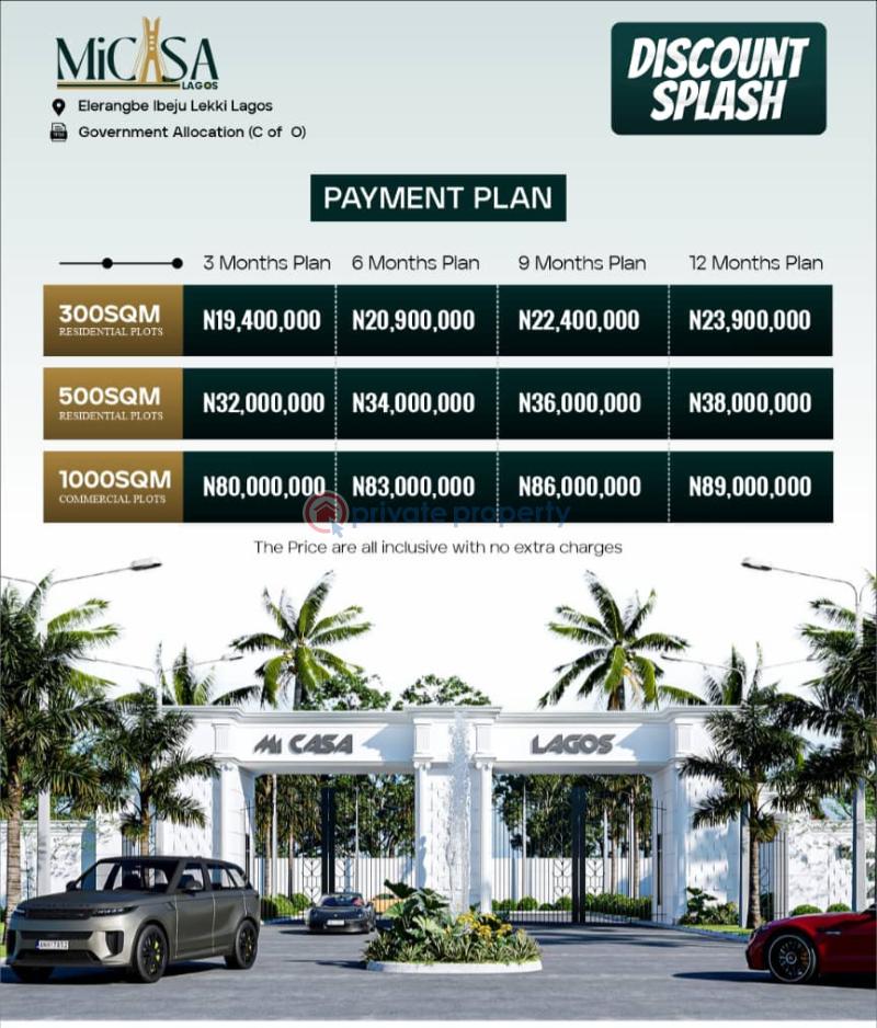 Mixed use Land For Sale Mi Casa Lagos Eleran Igbe Ibeju-Lekki Lagos - 3