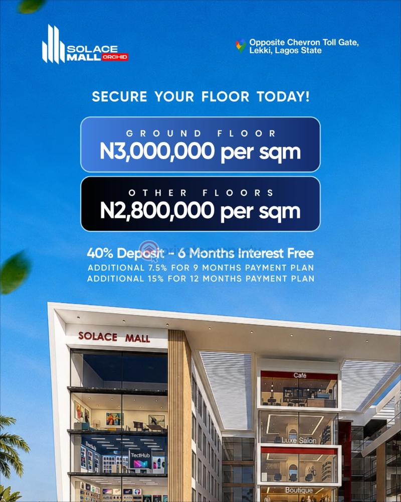 Shop For Sale Solace Mall Opposite Chevron Toll Gate Lekki Lagos State Chevron Drive Lekki Lagos - 0