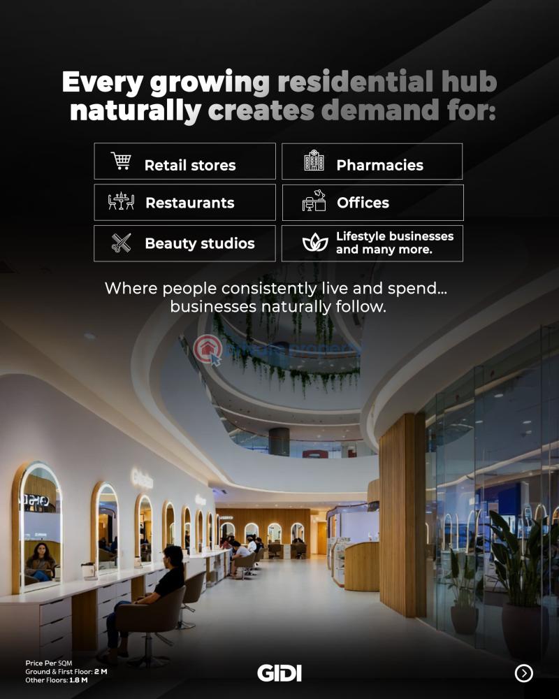 Mall/Complex/Plaza For Sale Gidi Mall 2.0 Positioned Opposite Novare Mall, Sangotedo, Along The Lekki Epe Expressway, Lagos Very Close To Monastery Road, Gidi Mall 1.0, The Patron Hotel, Thera Annex Estate, Diamond Estate / Fountain Springville Estate Sangotedo Lagos - 10