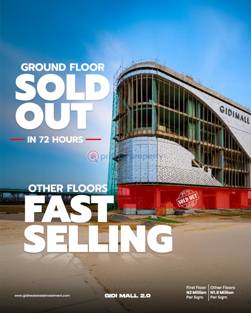 Mall/Complex/Plaza For Sale Gidi Mall 2.0 Positioned Opposite Novare Mall, Sangotedo, Along The Lekki Epe Expressway, Lagos Very Close To Monastery Road, Gidi Mall 1.0, The Patron Hotel, Thera Annex Estate, Diamond Estate / Fountain Springville Estate Sangotedo Lagos - 7