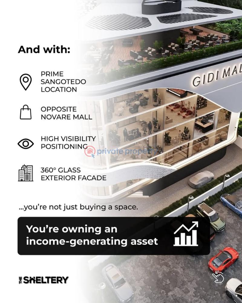 Mall/Complex/Plaza For Sale Gidi Mall 2.0 Positioned Opposite Novare Mall, Sangotedo, Along The Lekki Epe Expressway, Lagos Very Close To Monastery Road, Gidi Mall 1.0, The Patron Hotel, Thera Annex Estate, Diamond Estate / Fountain Springville Estate Sangotedo Lagos - 15