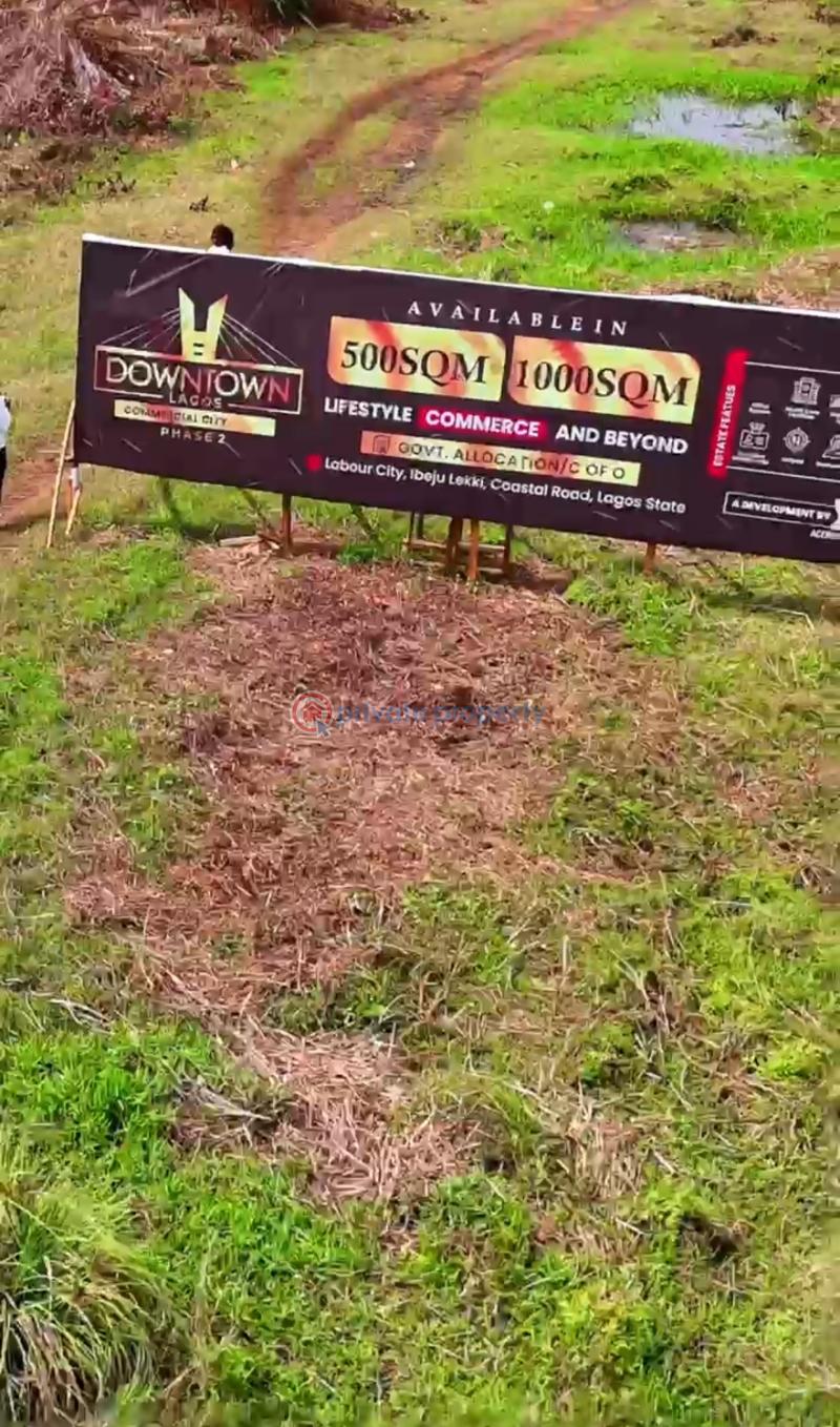Commercial Land For Sale Downtown Lagos Commercial City Phase2 Along Lekki Coastal Road Orimedu Eleko Ibeju-Lekki Lagos - 7