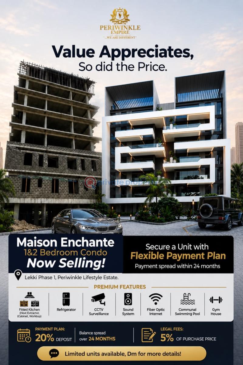 1 bedroom Block Of Flats For Sale Periwinkle Lifestyle Estate Lekki Phase 1 Lagos - 0