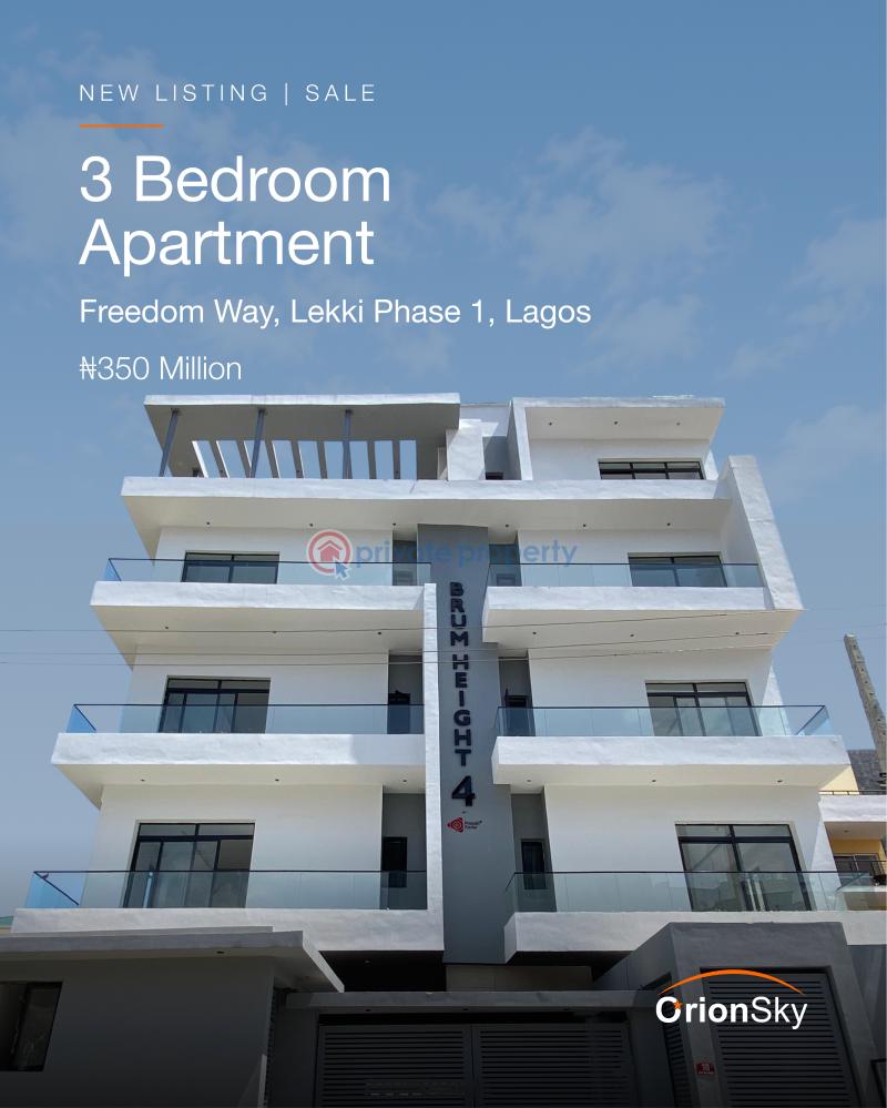 3 bedroom Block Of Flats For Sale Freedom Way Lekki Phase 1 Lagos - 1