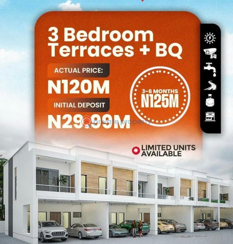 3 bedroom Terrace For Sale Landgate Homes Sangotedo Ajah Lagos - 0