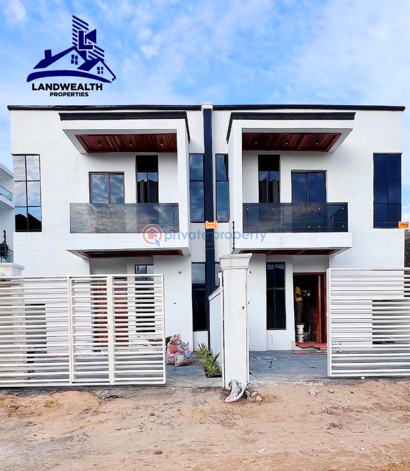 4 bedroom Semi detached Duplex For Sale Secure Estate At Chevron Lekki Along Lekki Expressway Lagos - 0