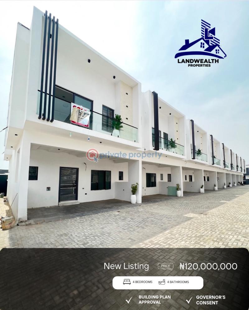 4 bedroom Terraced Duplex For Sale Secure Estate At Lekki County Homes Ikota Lekki Lagos - 0