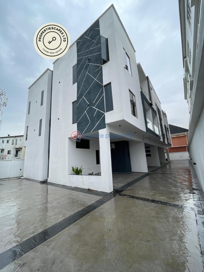 Contemporary 4 bedroom terraced  duplex with bq in a serene environment - 0 4 bedroom Terraced Duplex For Sale Ikate Lekki Lagos - 0