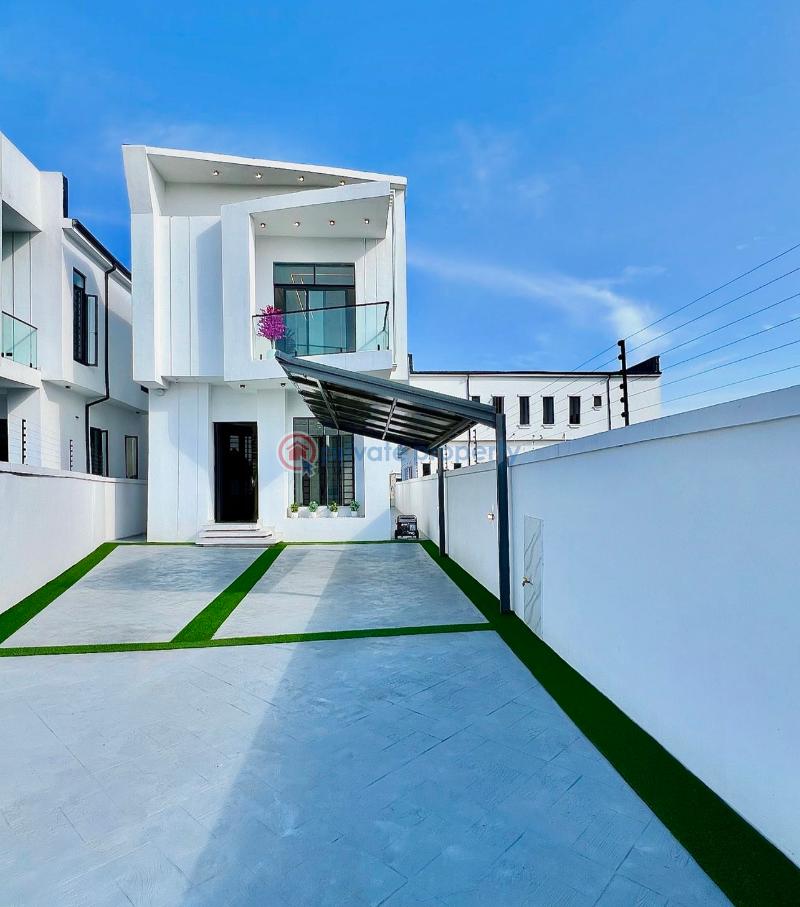 Contemporary 5 bedroom fully detached swimming pool duplex with bq - 1 5 bedroom Detached Duplex For Sale Secure Estate At Orchid Lekki Along Lekki Expressway Lagos - 1