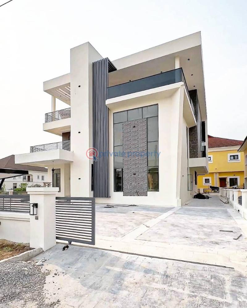 Contemporary 5 bedroom fully detached home - 1 5 bedroom Detached Duplex For Sale Chevron Drive Lekki Lagos - 1