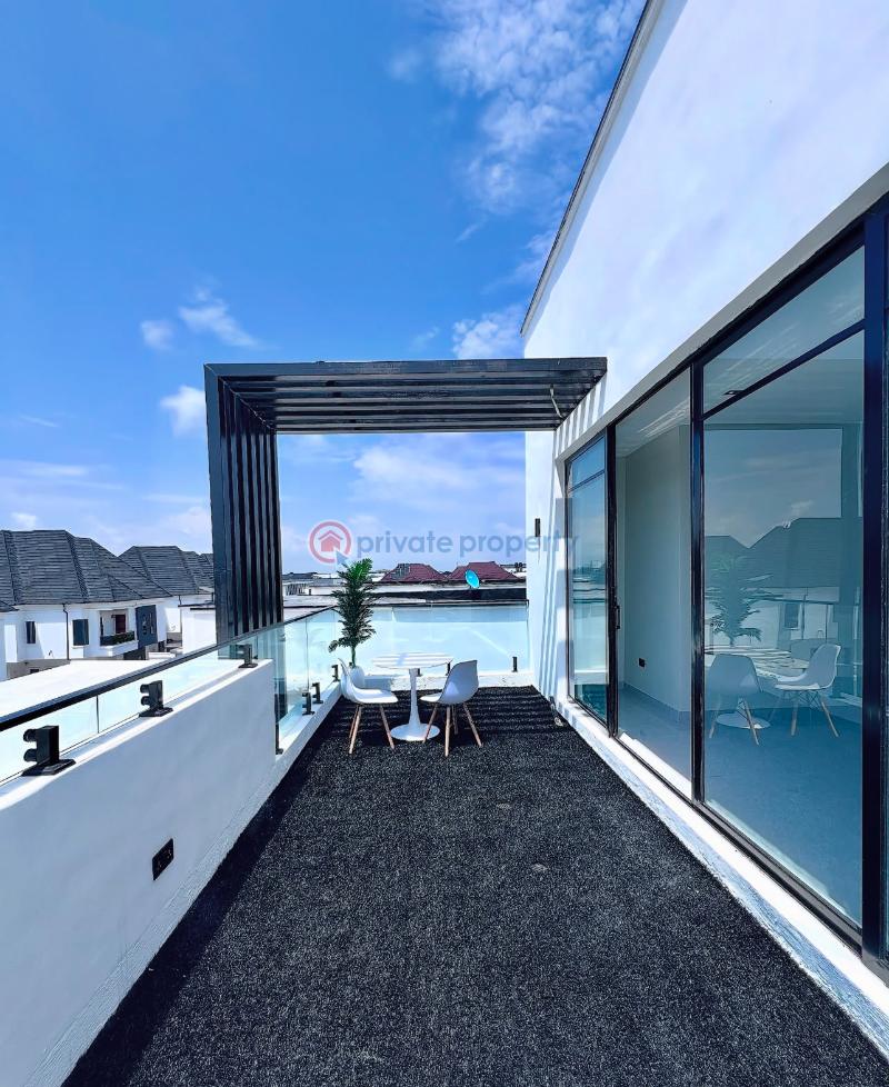 Contemporary 5 bedroom fully detached home with swimming pool, gym room, double rooftop terrace duplex - 3 5 bedroom Detached Duplex For Sale Secure Estate At Orchid Lekki Along Lekki Expressway Lagos - 3