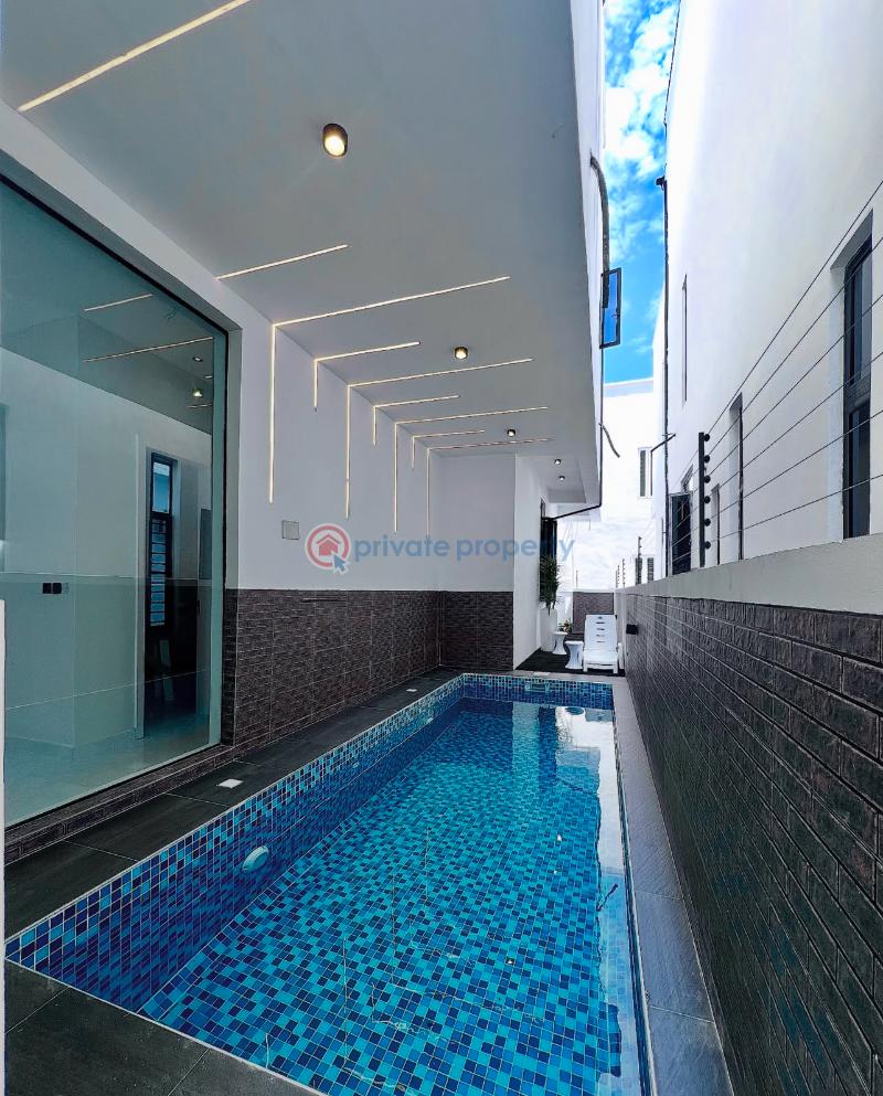 Contemporary 5 bedroom fully detached home with swimming pool, gym room, double rooftop terrace duplex - 2 5 bedroom Detached Duplex For Sale Secure Estate At Orchid Lekki Along Lekki Expressway Lagos - 2