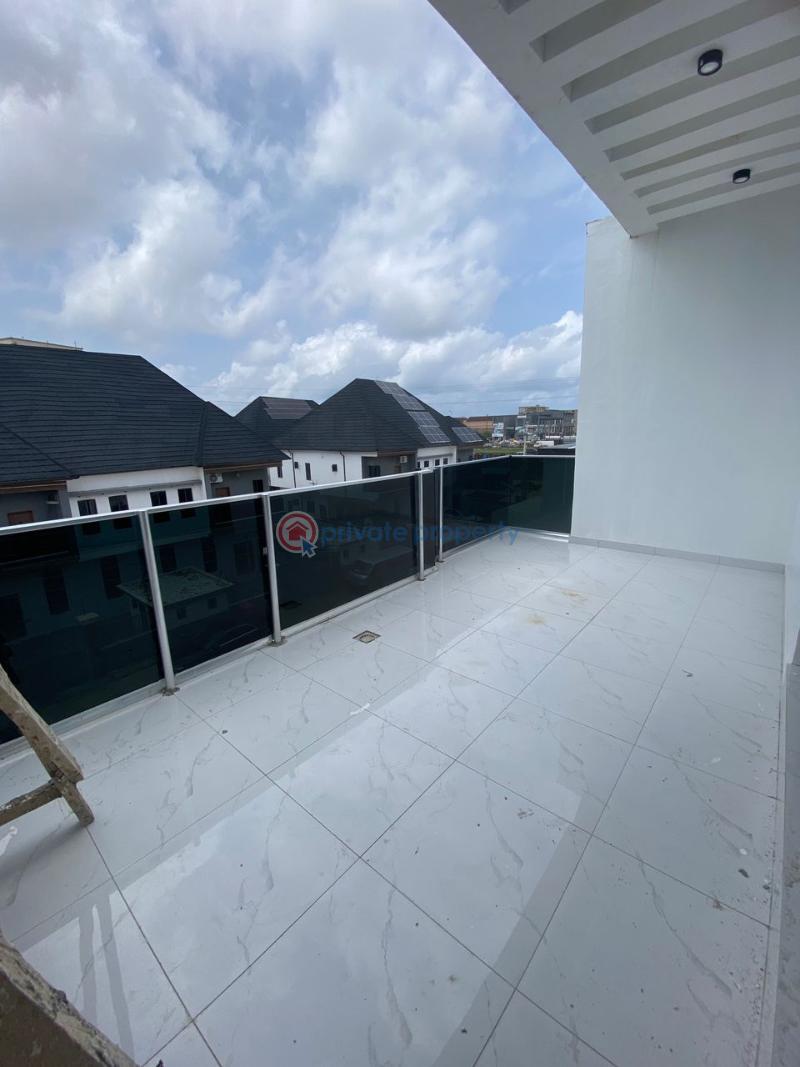 Contemporary built 5bedroom semi  detached duplex with rooftop and bq - 4 5 bedroom Semi detached Duplex For Sale Chevron Drive Lekki Lagos - 4