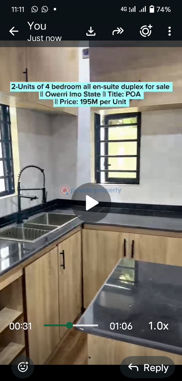 4 bedroom Semi detached Duplex For Sale First Bus Stop ,onitsha Road, Iritte. Owerri Imo - 3