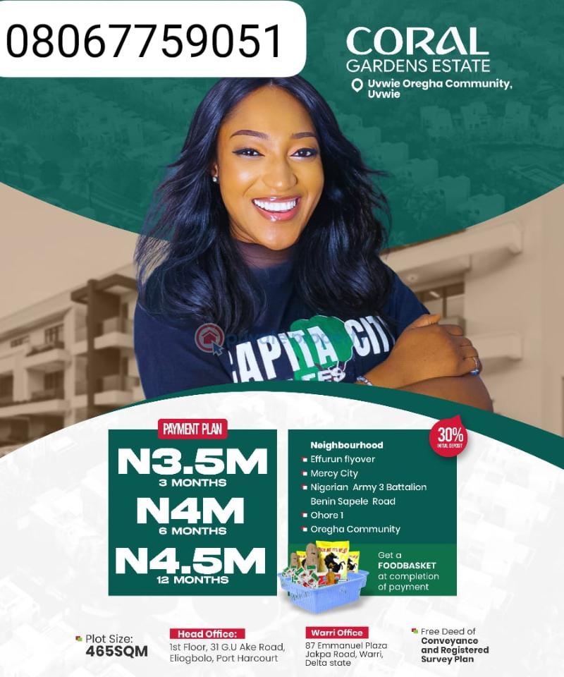 Residential Land For Sale Uvwie Delta