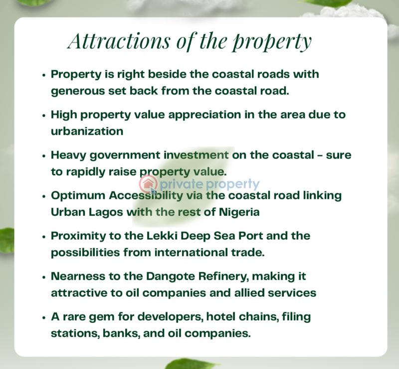 Land For Sale Costal Road Okun Ajah Lagos - 1