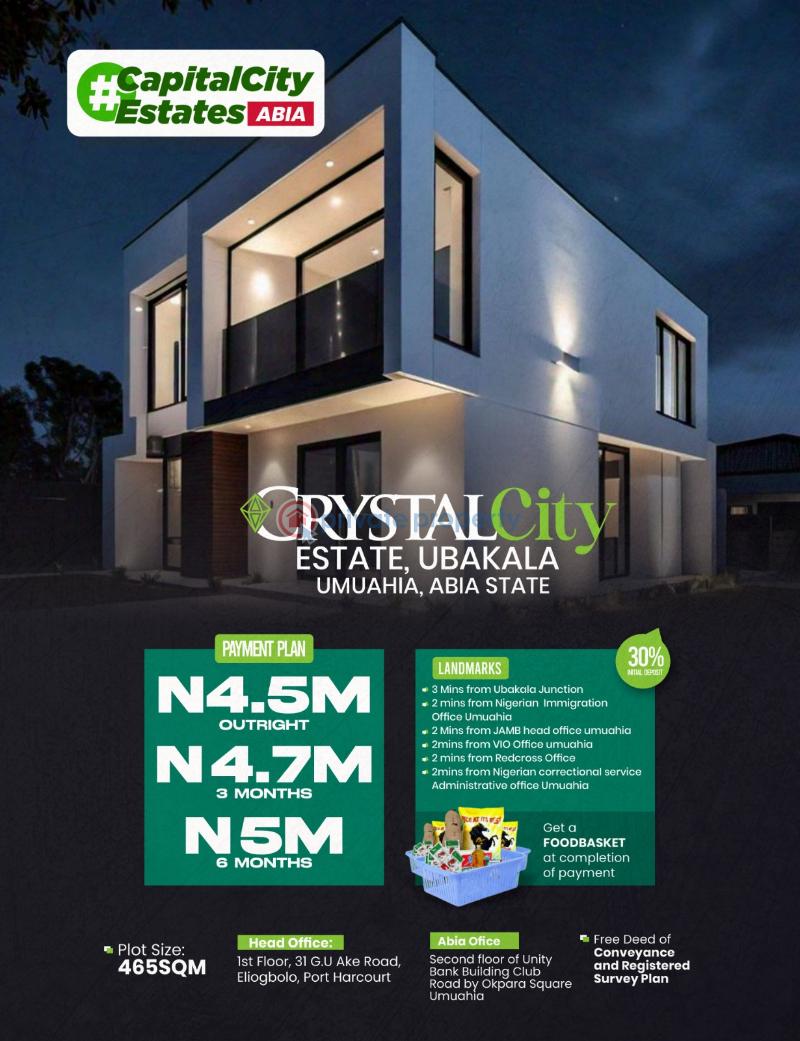 Residential Land For Sale Crystal City Ubalaka Umuahia Abia State Umuahia North Abia