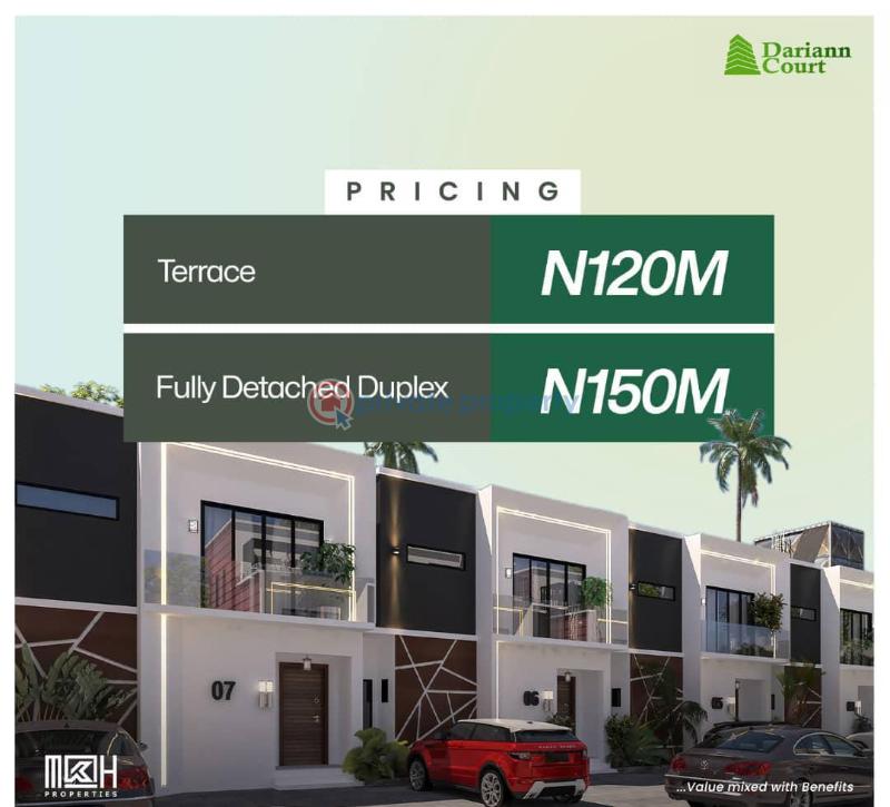 4 bedroom Terraced Duplex For Sale Sangotedo Ajah Lagos - 0