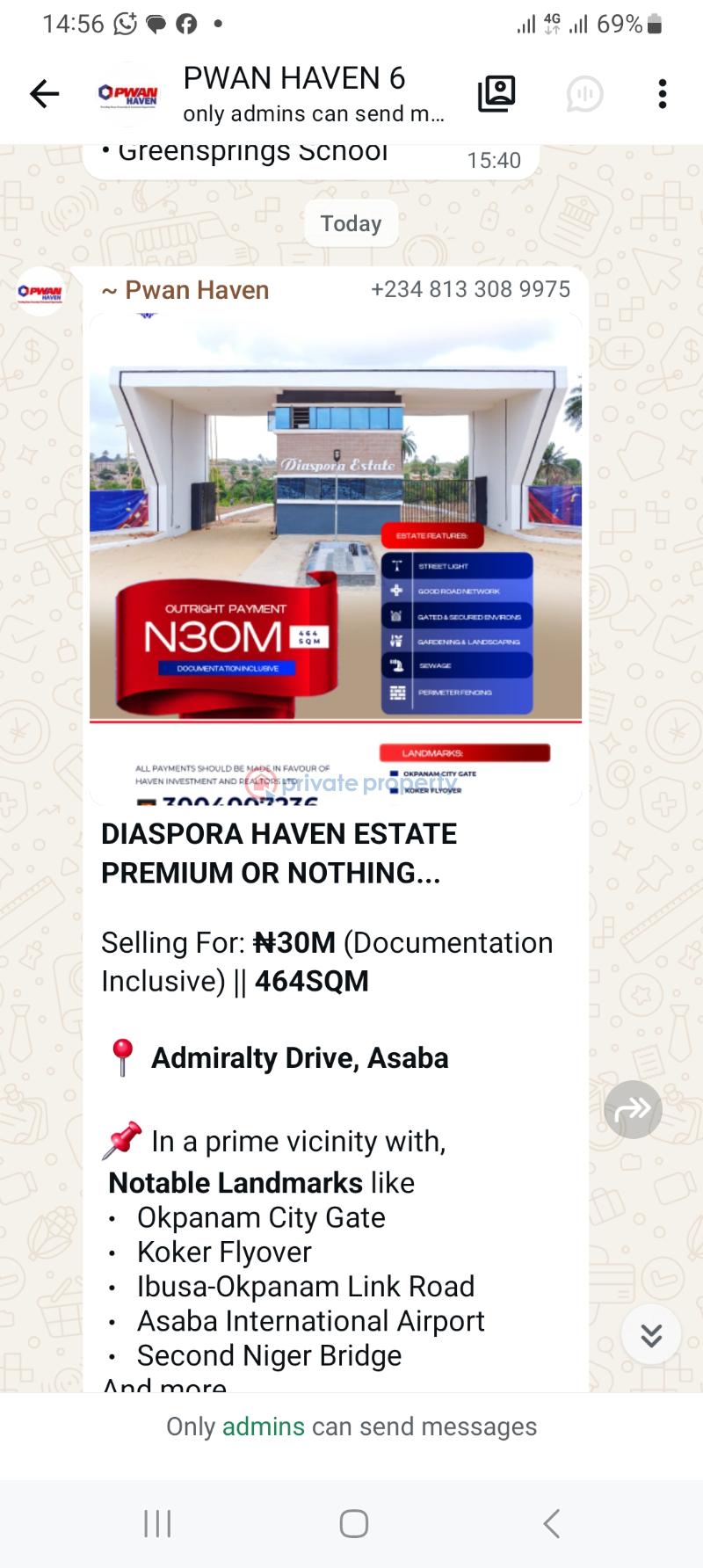 Mixed use Land For Sale Admiralty Drive Asaba Asaba Delta
