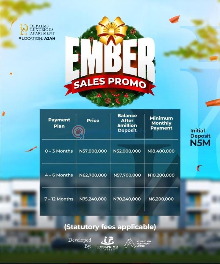 2 bedroom Flat & Apartment For Sale Infinity Estate, Along Addo Road, Ajah. Addo Ajah Lagos - 1