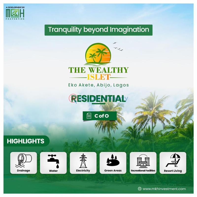Land For Sale The Wealthy Islet Estate , In Eko Akete. Abijo Ajah Lagos - 1